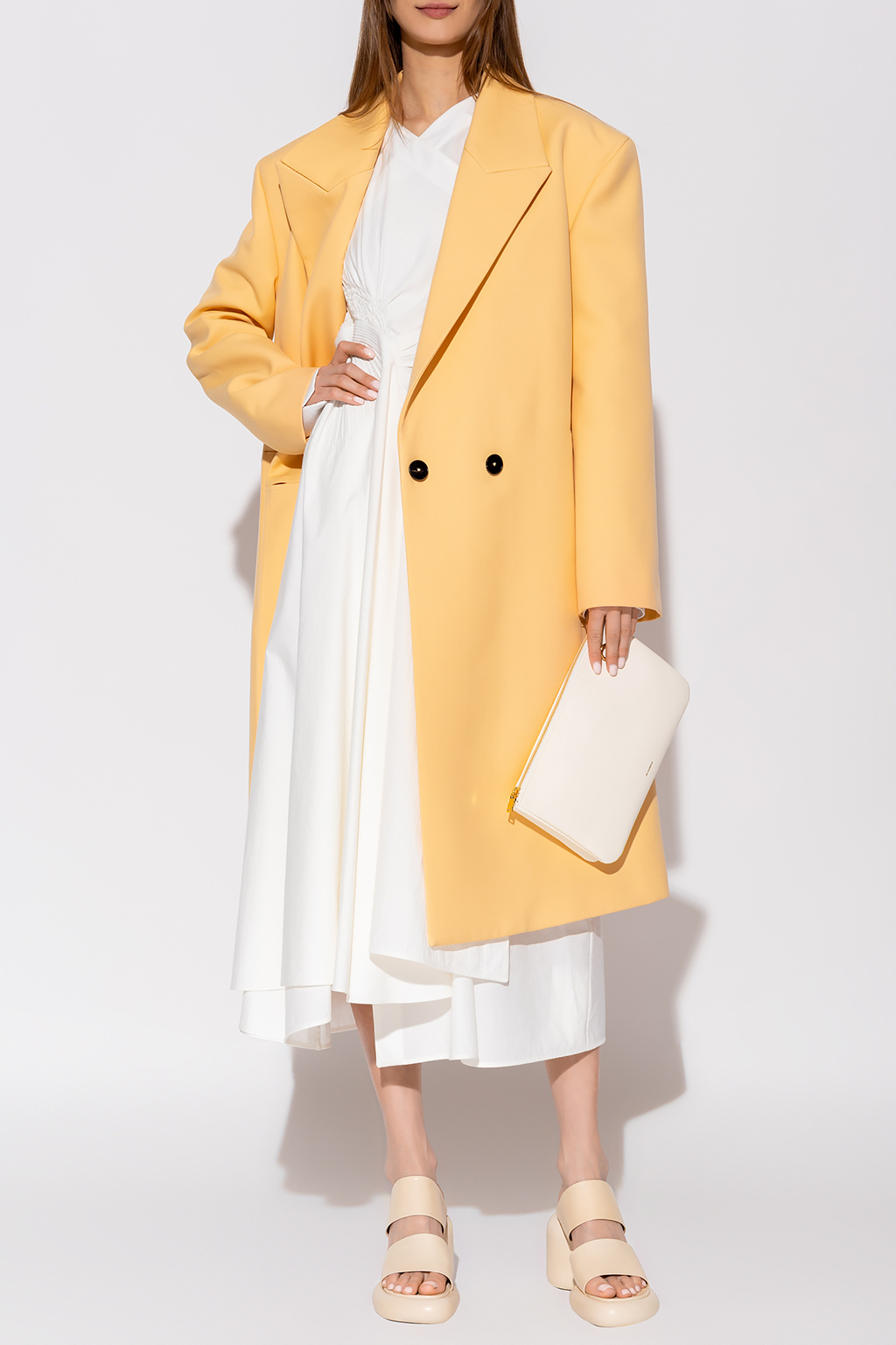 breasted coat JIL SANDER - Orange Double